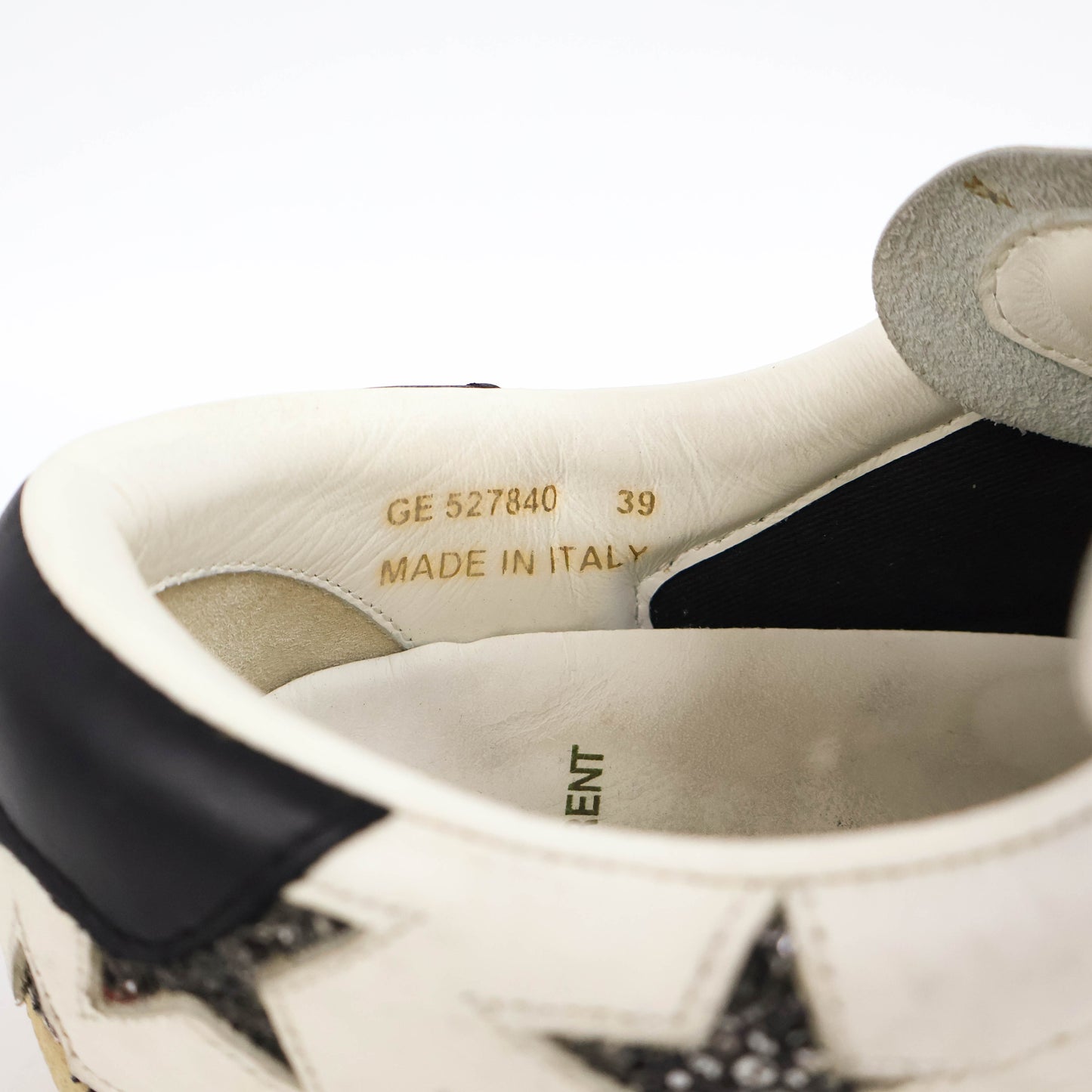 Saint Laurent Court Sneakers Silver Star 39