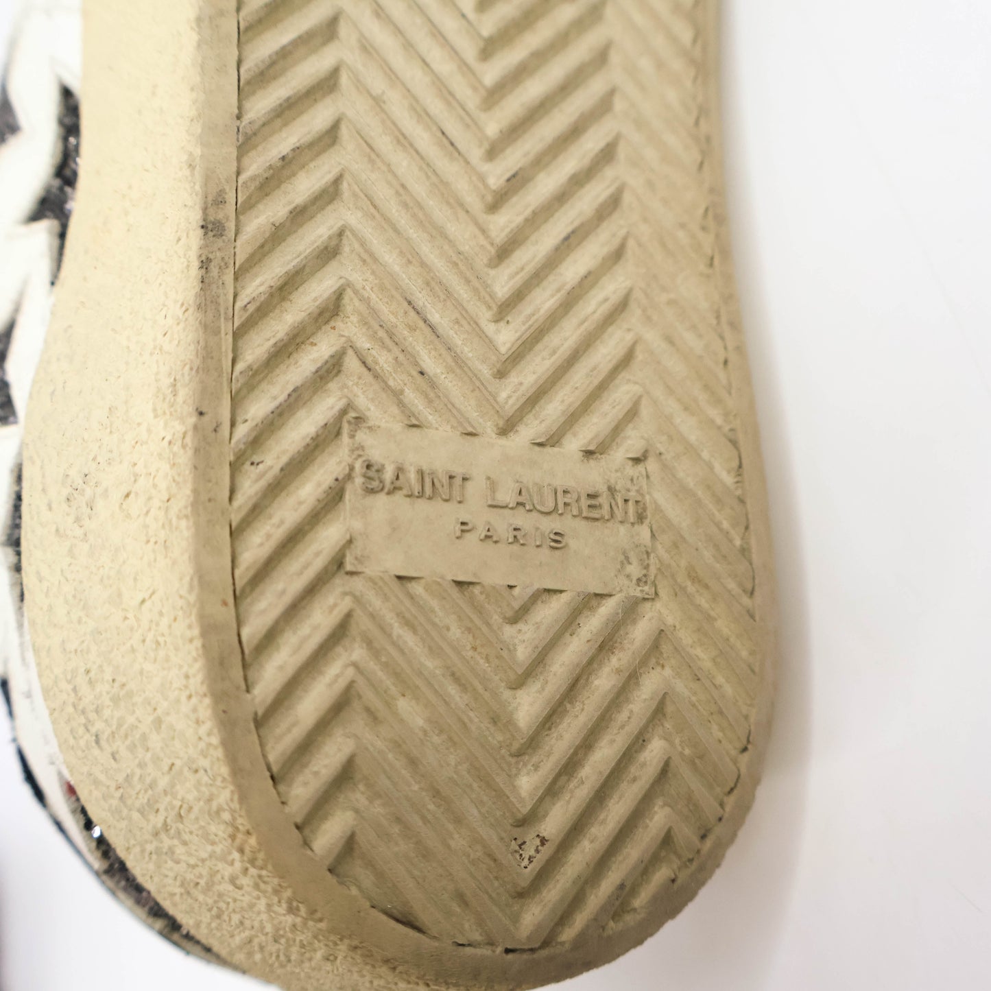 Saint Laurent Court Sneakers Silver Star 39