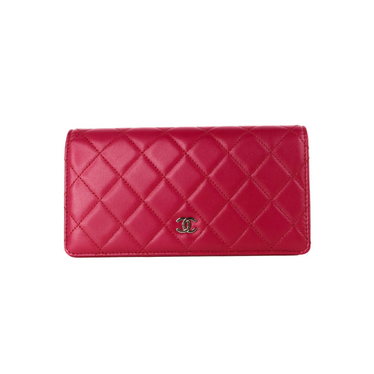 Chanel Long Wallet Pink Lamb  23,800