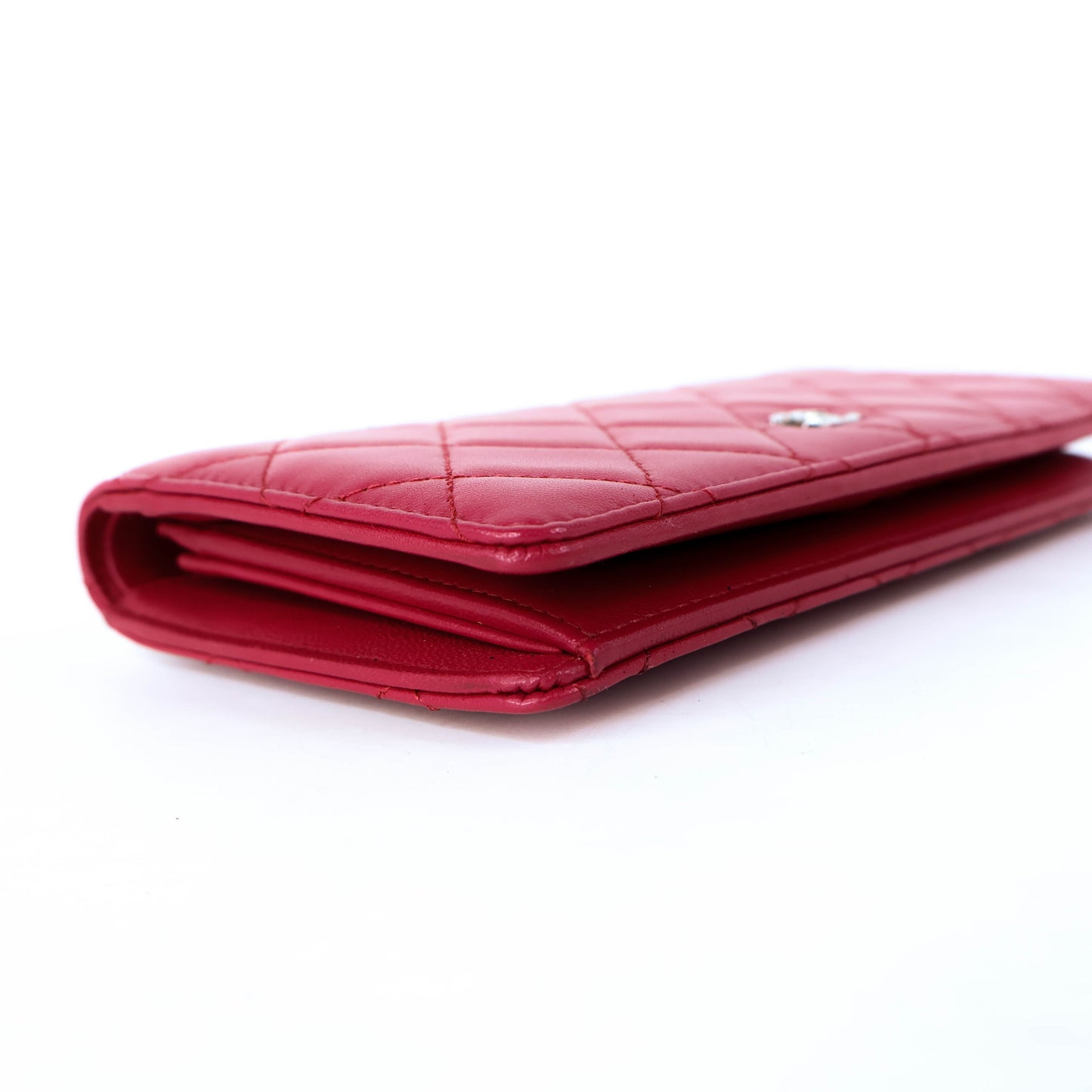 Chanel Long Wallet Pink Lamb  23,800