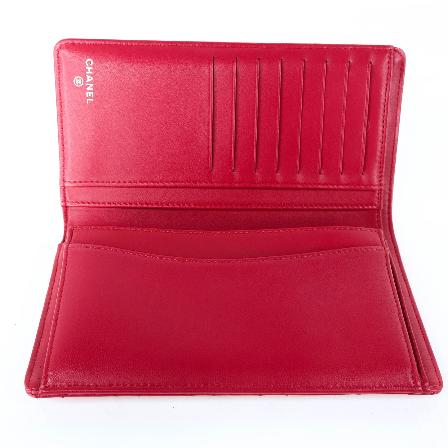 Chanel Long Wallet Pink Lamb  23,800