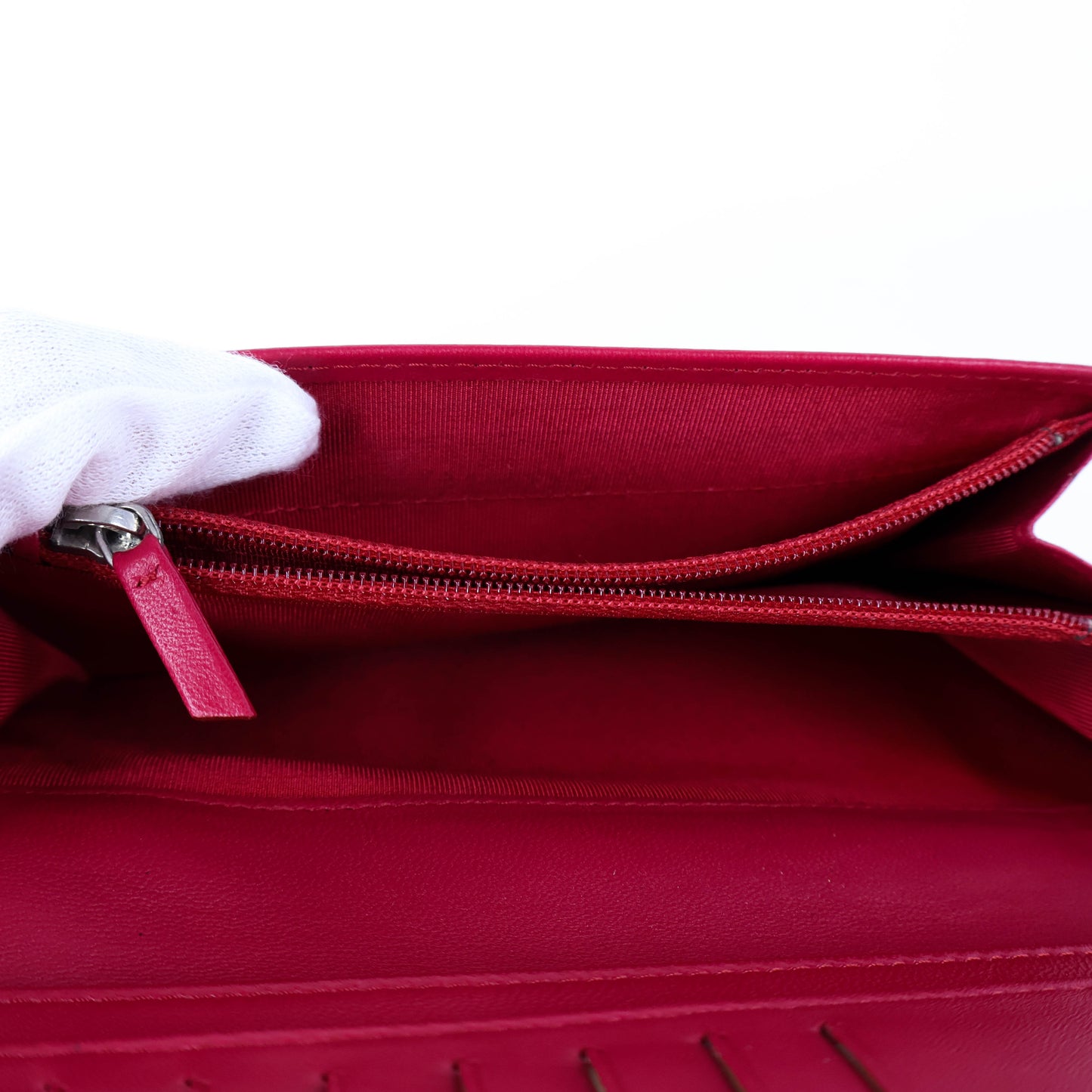 Chanel Long Wallet Pink Lamb  23,800