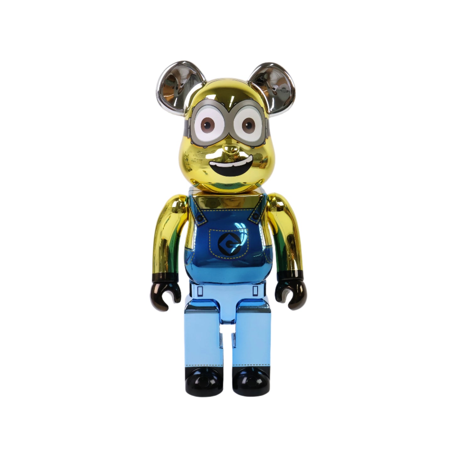 Bearbrick Minions Dave Chrome 400%+100%