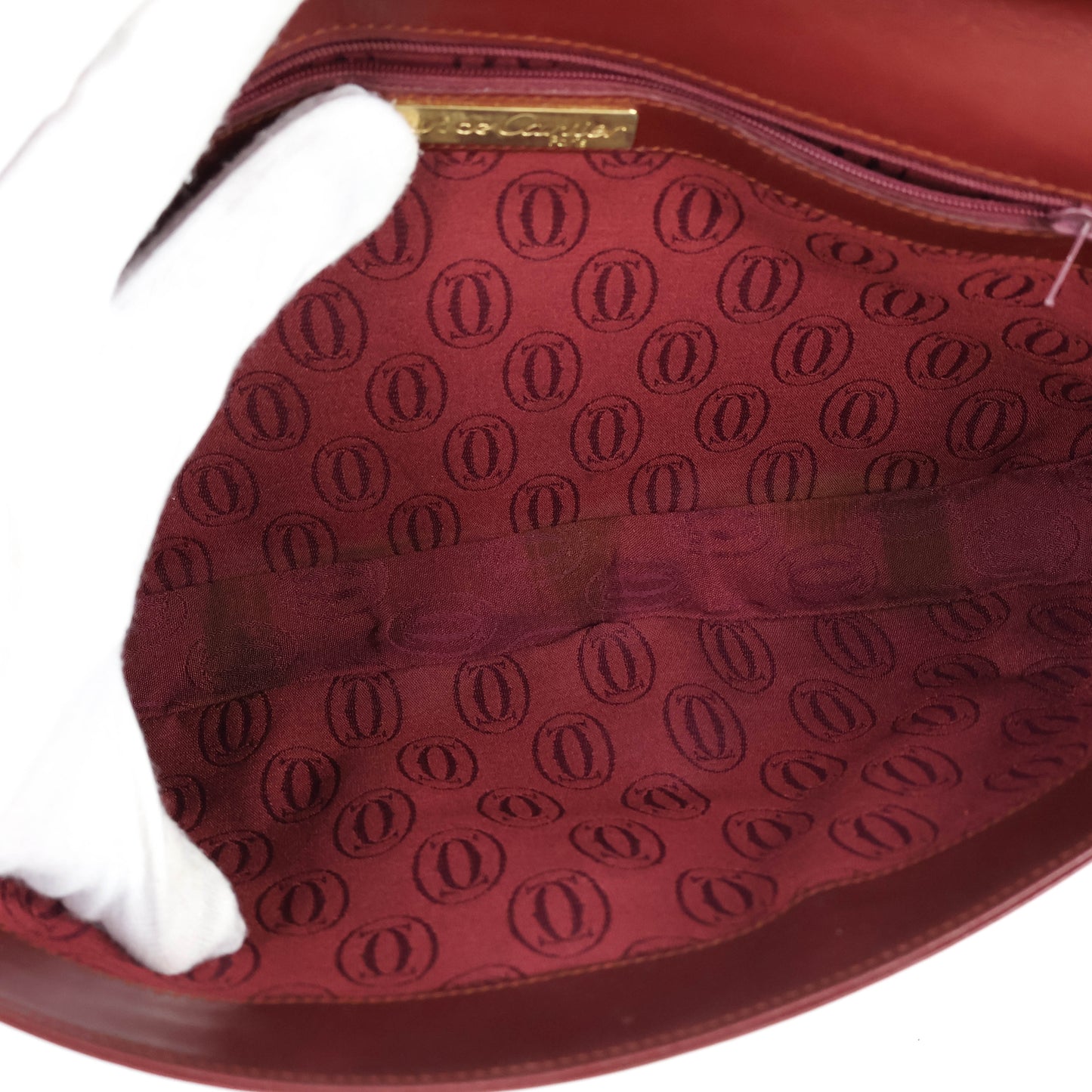 Cartier Flap Clutch Burgundy