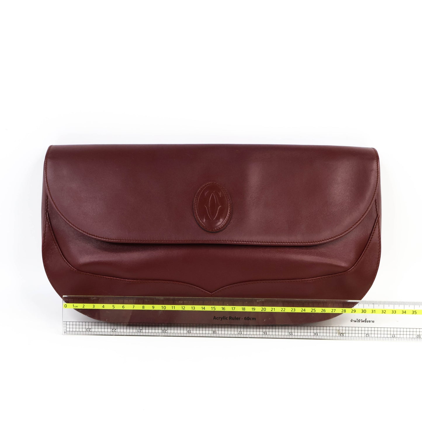 Cartier Flap Clutch Burgundy