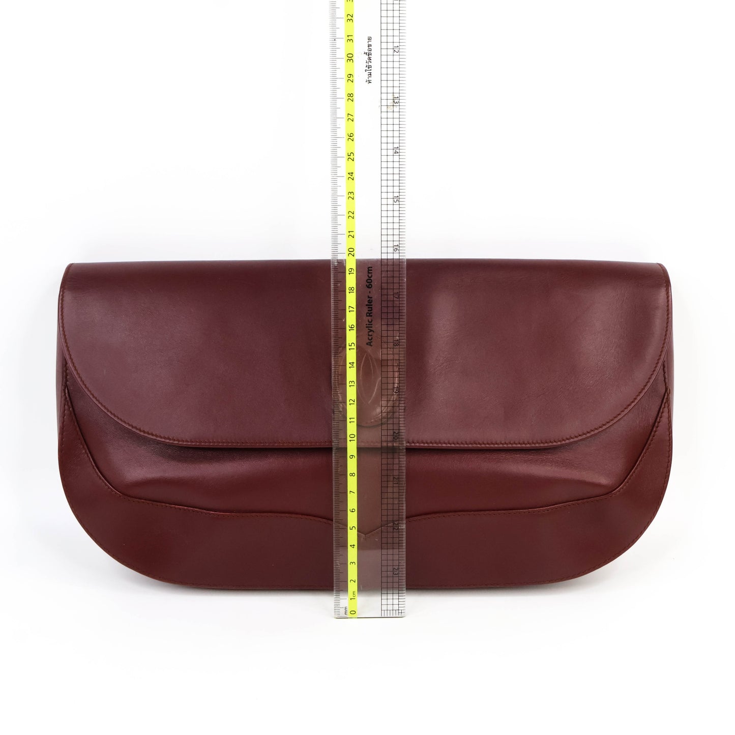 Cartier Flap Clutch Burgundy