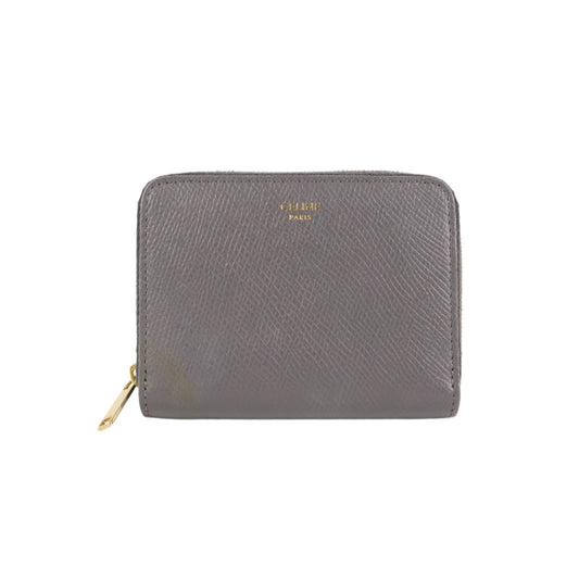 Celine Zippy Short Wallet Grey