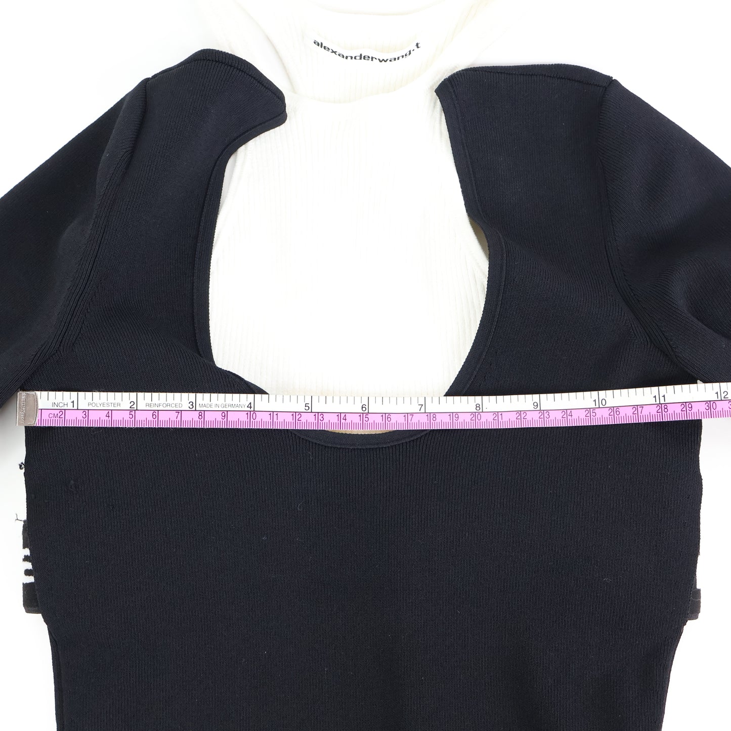 Alexander Wang Bi Layer Sleeve Dress Black White