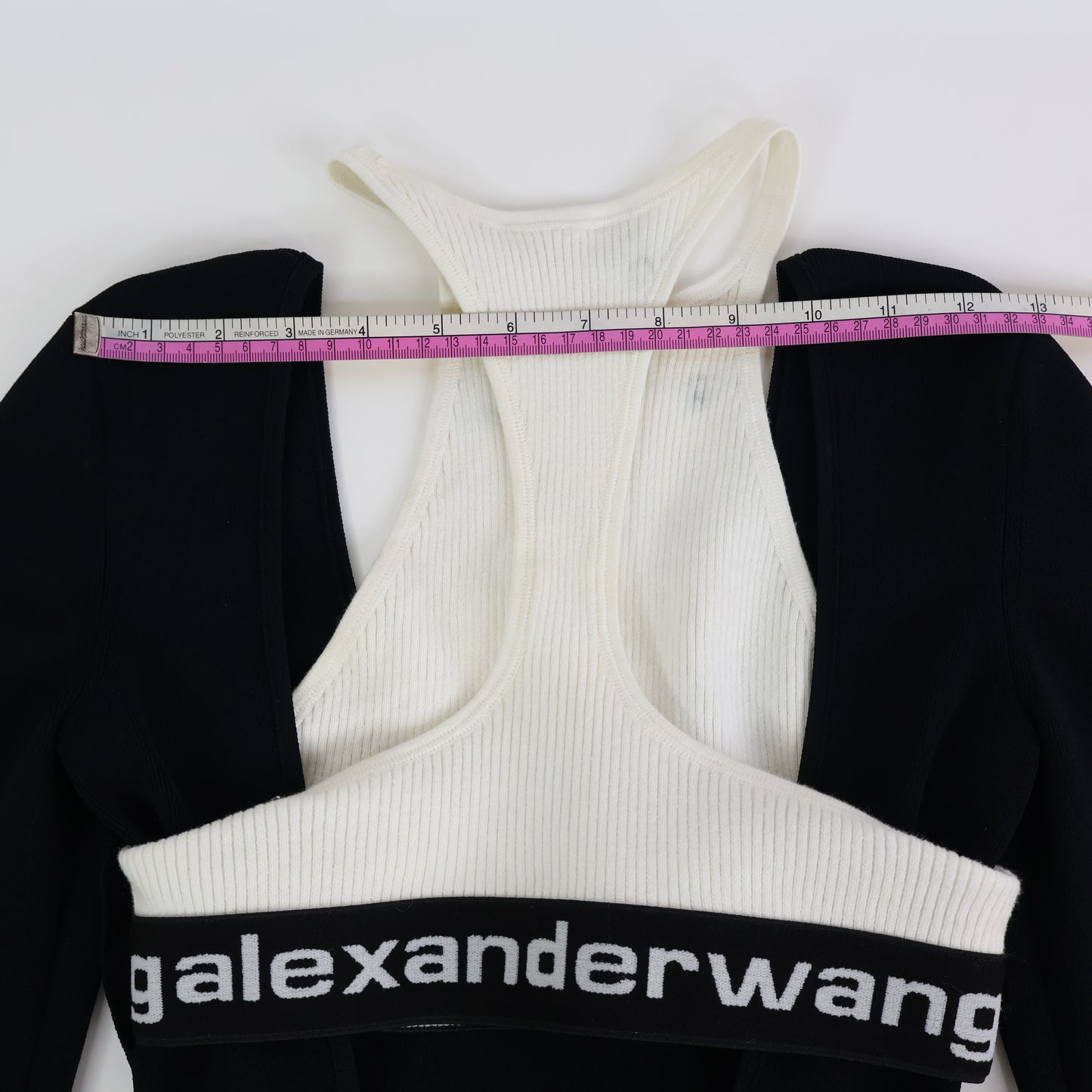 Alexander Wang Bi Layer Sleeve Dress Black White