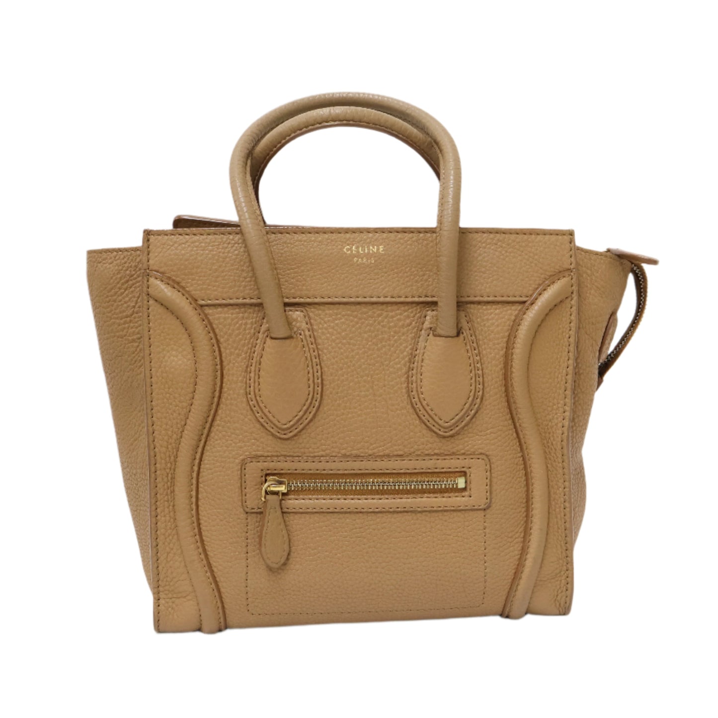 Celine Luggage Micro Brown