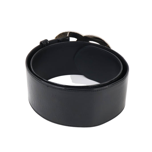 Chanel Belt Large Patent Black 80/32