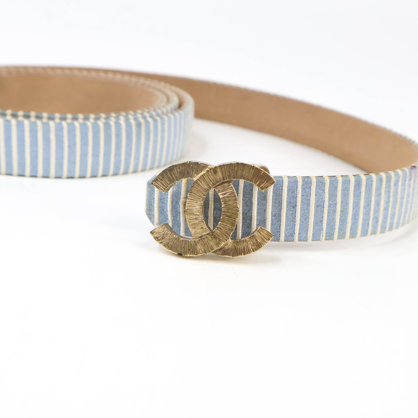 Chanel Belt Blue/White 85/34