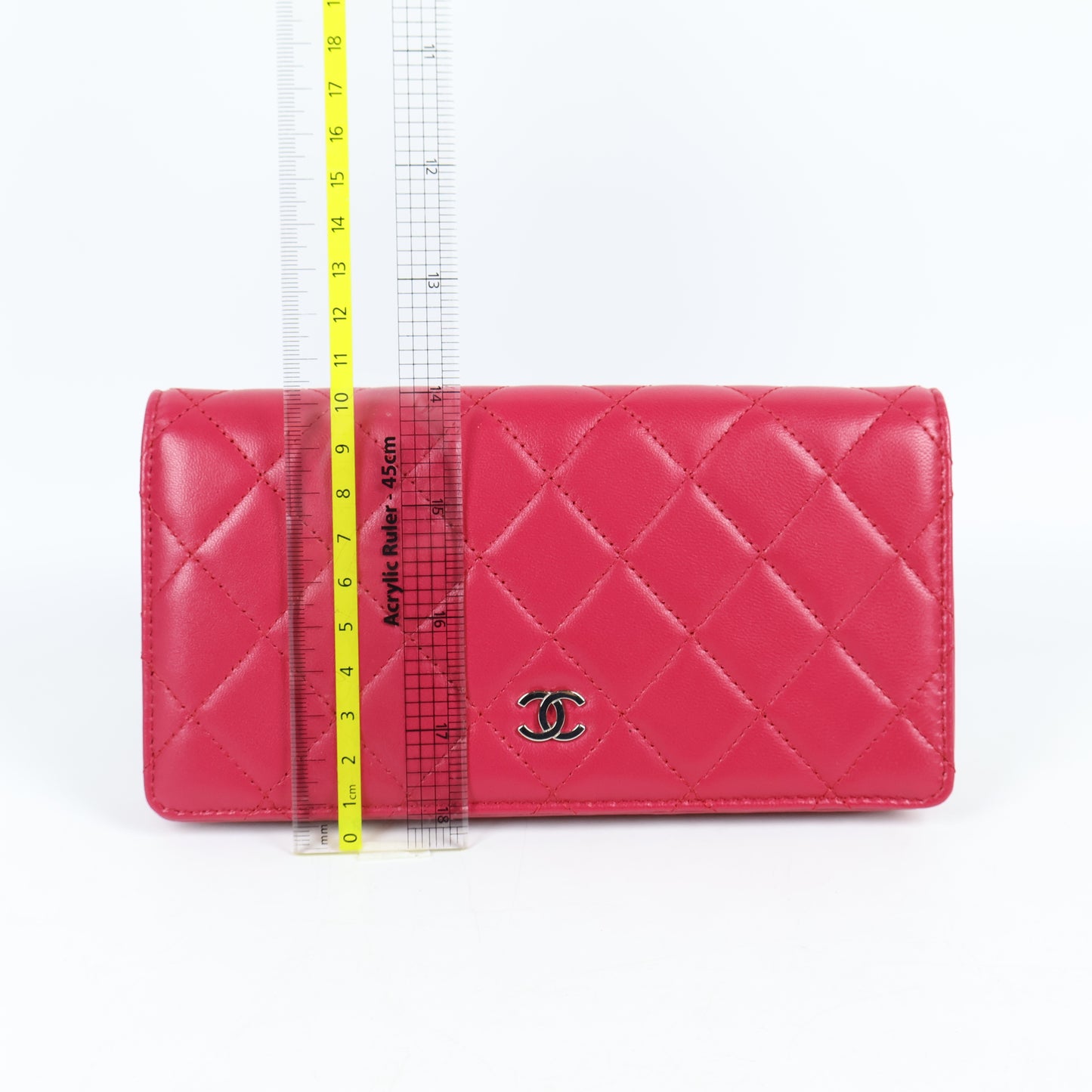 Chanel Long Wallet Pink Lamb  23,800