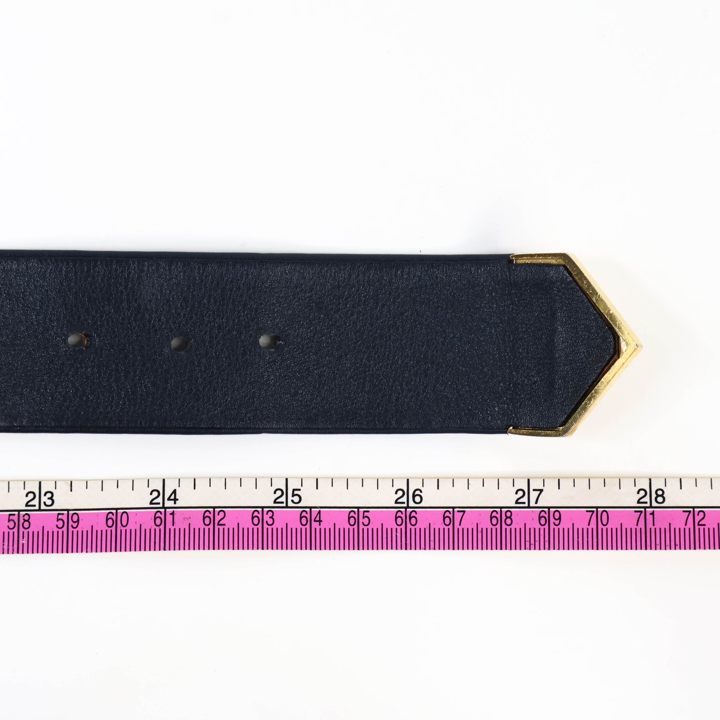 Chanel Belt Leather Black/Chain Gold 65