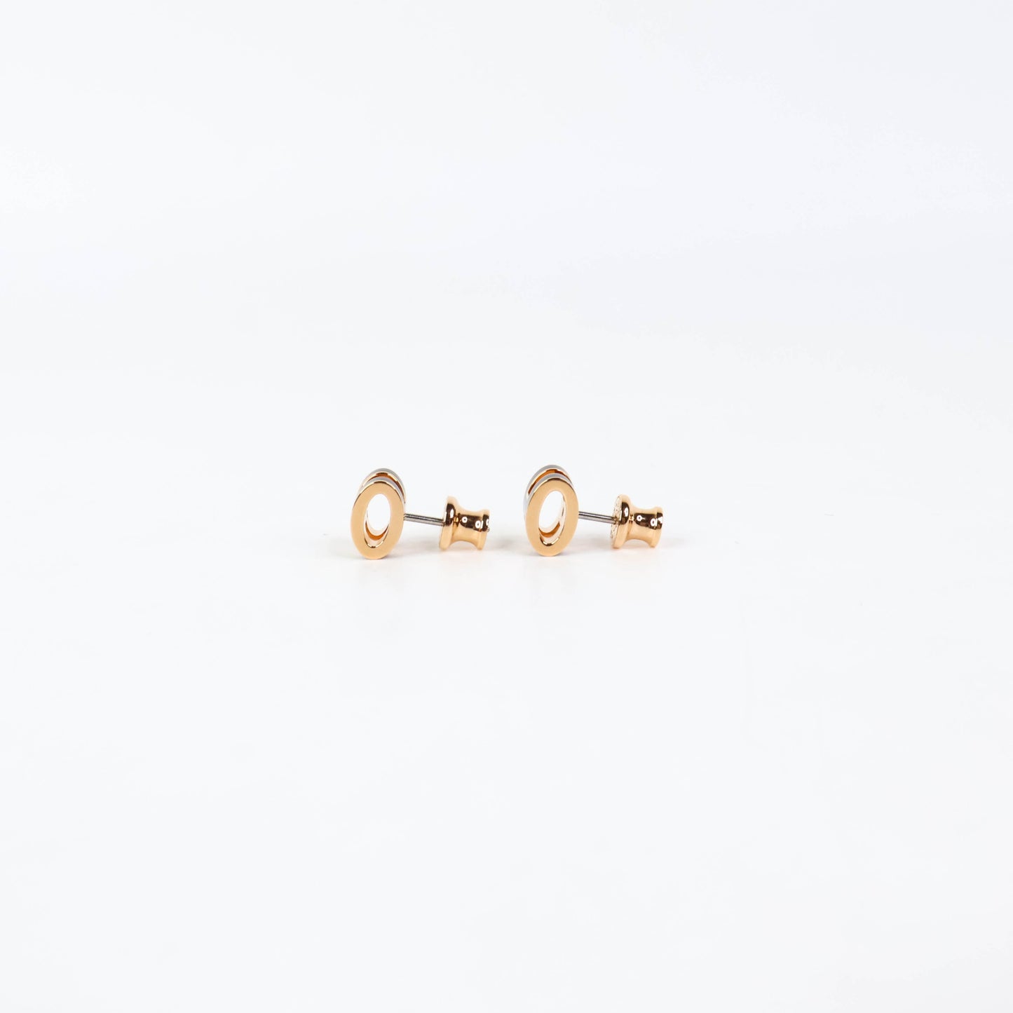 Hermes Mini Pop H Earrings Black RGHW