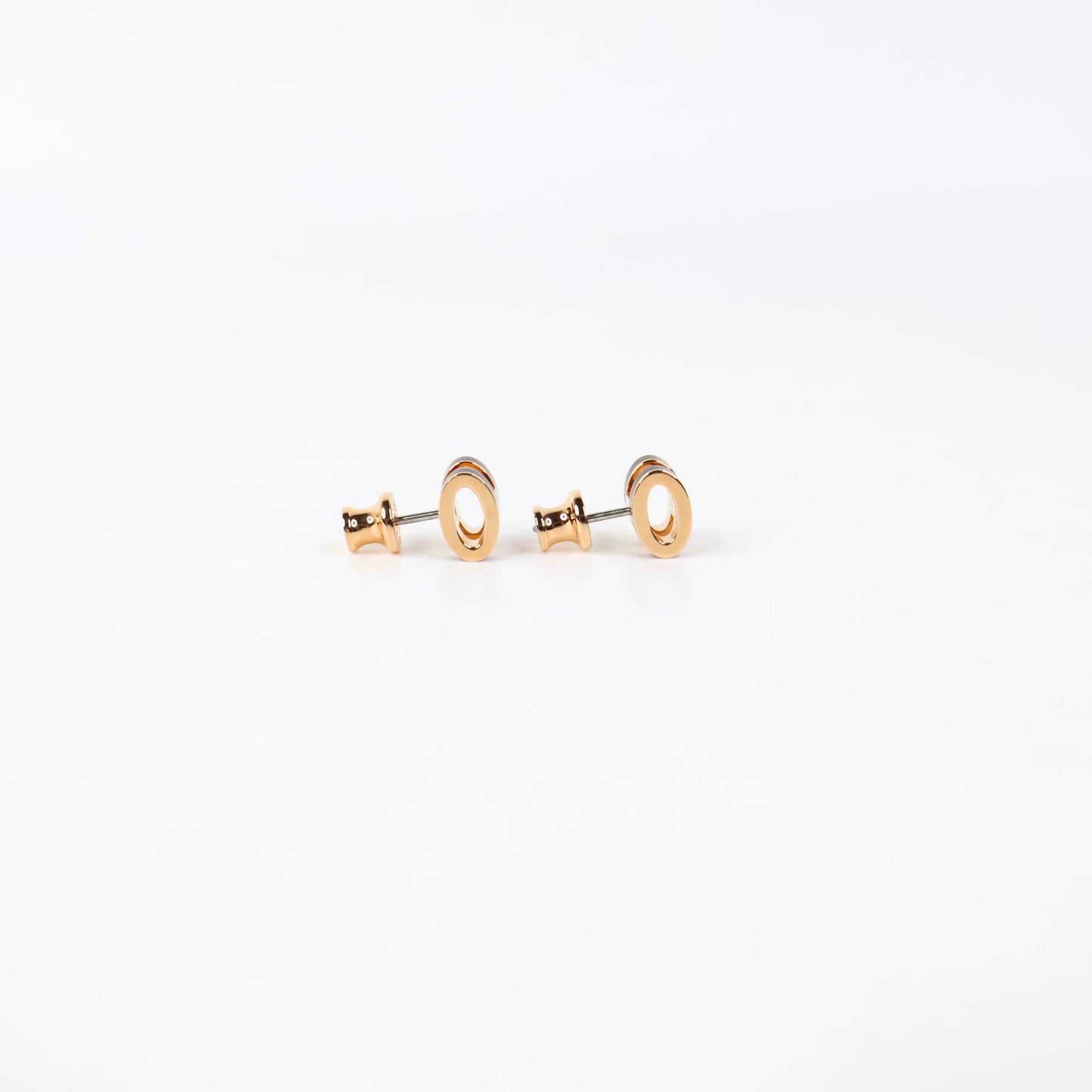 Hermes Mini Pop H Earrings Black RGHW