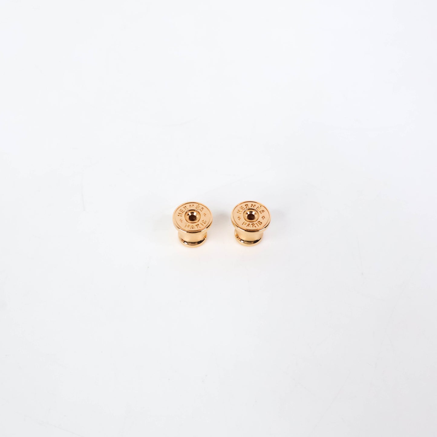 Hermes Mini Pop H Earrings Black RGHW