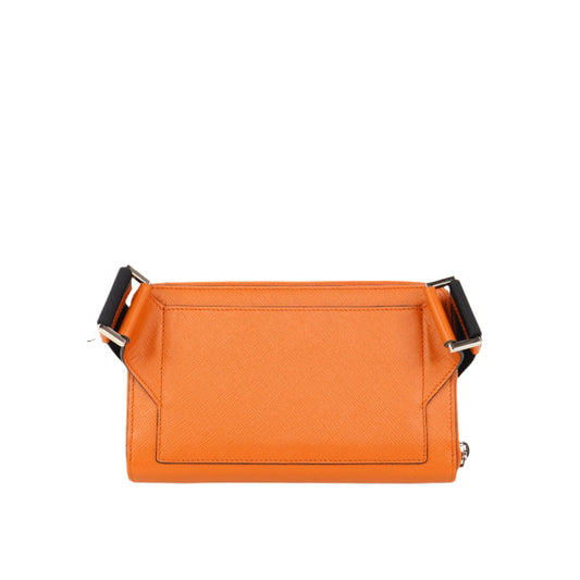 Prada Saffiano Travel Papaya