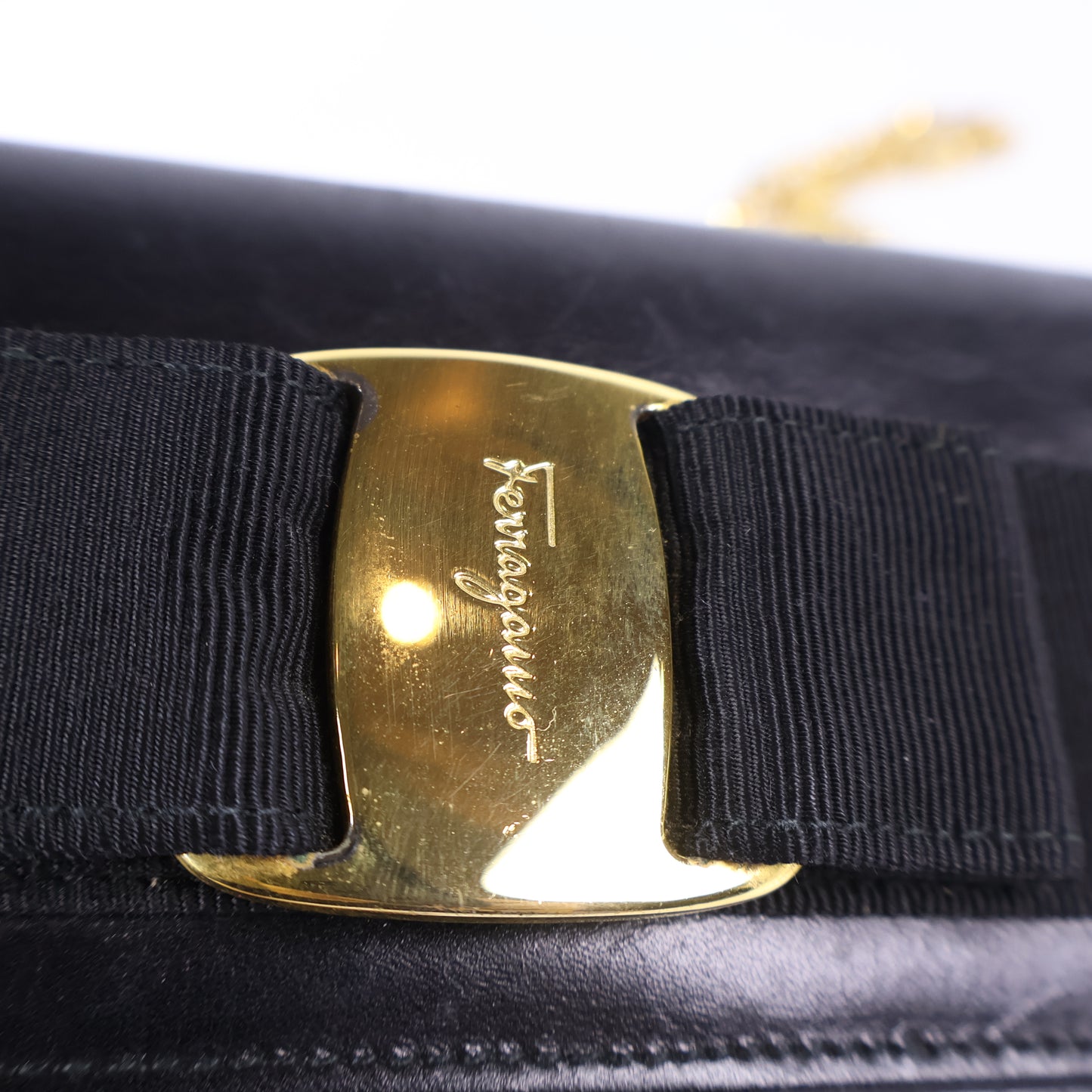 Ferragamo Mini Flap Bag Black