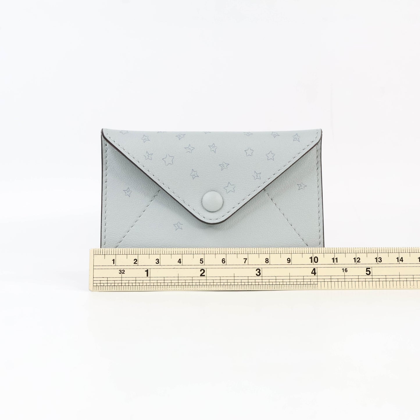 Delvaux Card Holder Grey Star