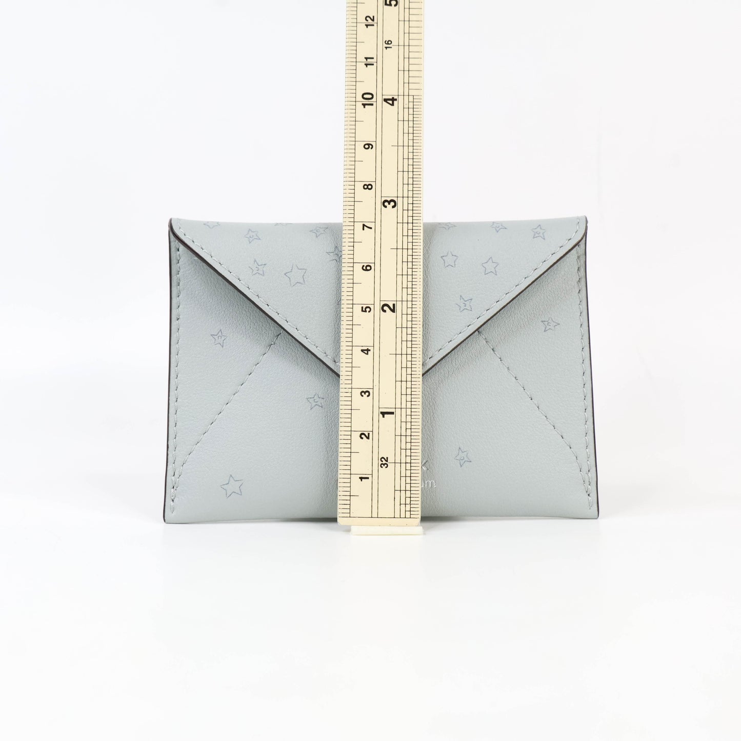 Delvaux Card Holder Grey Star