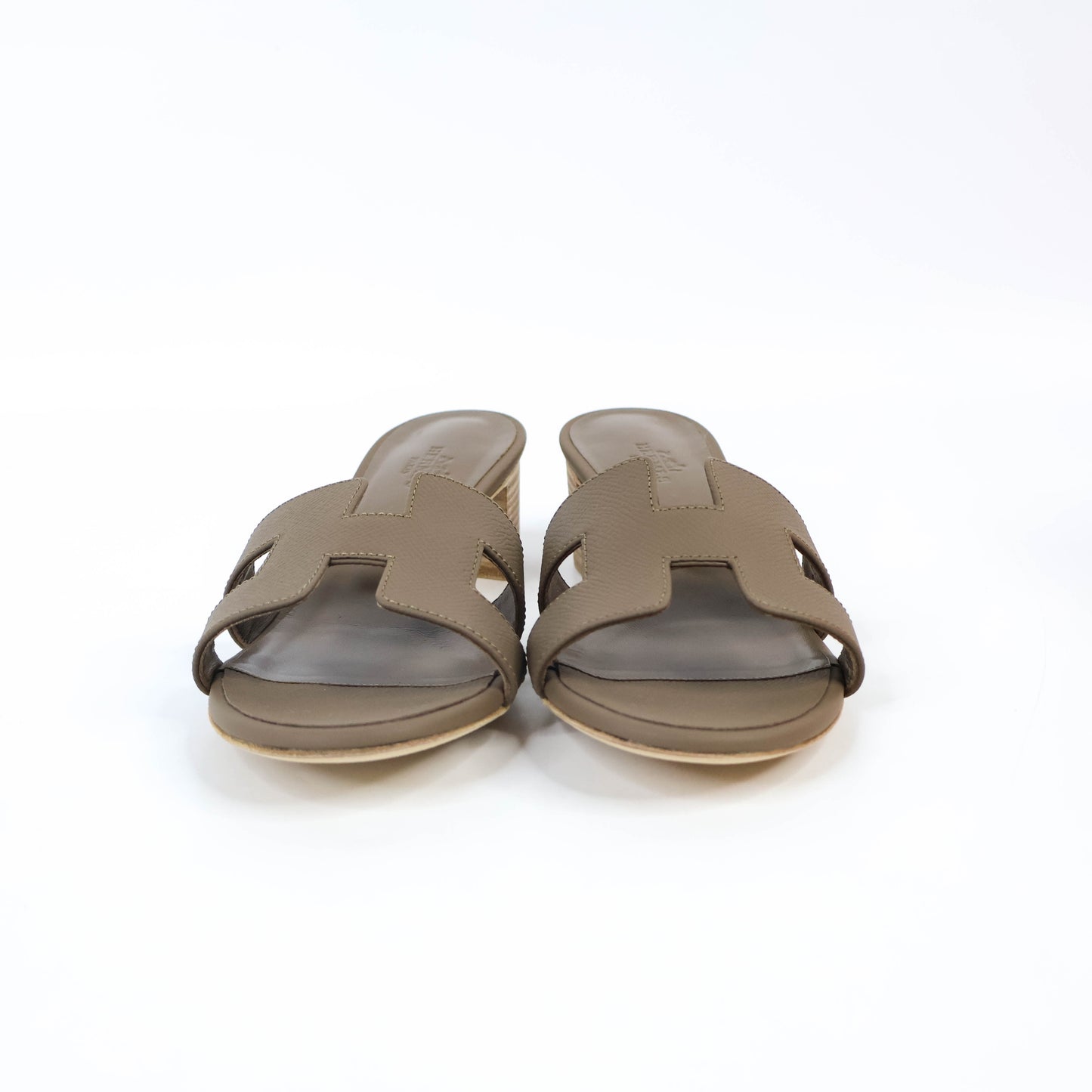 Hermes Oasis Sandals Etoupe 37.5