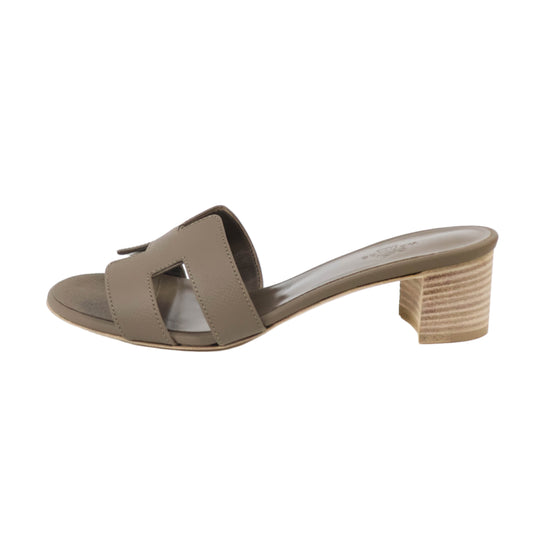 Hermes Oasis Sandals Etoupe 37.5