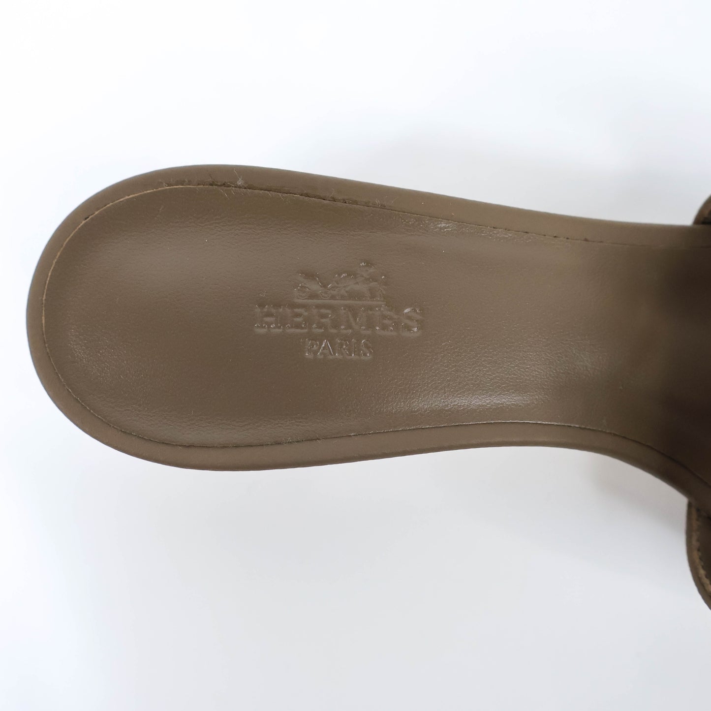 Hermes Oasis Sandals Etoupe 37.5