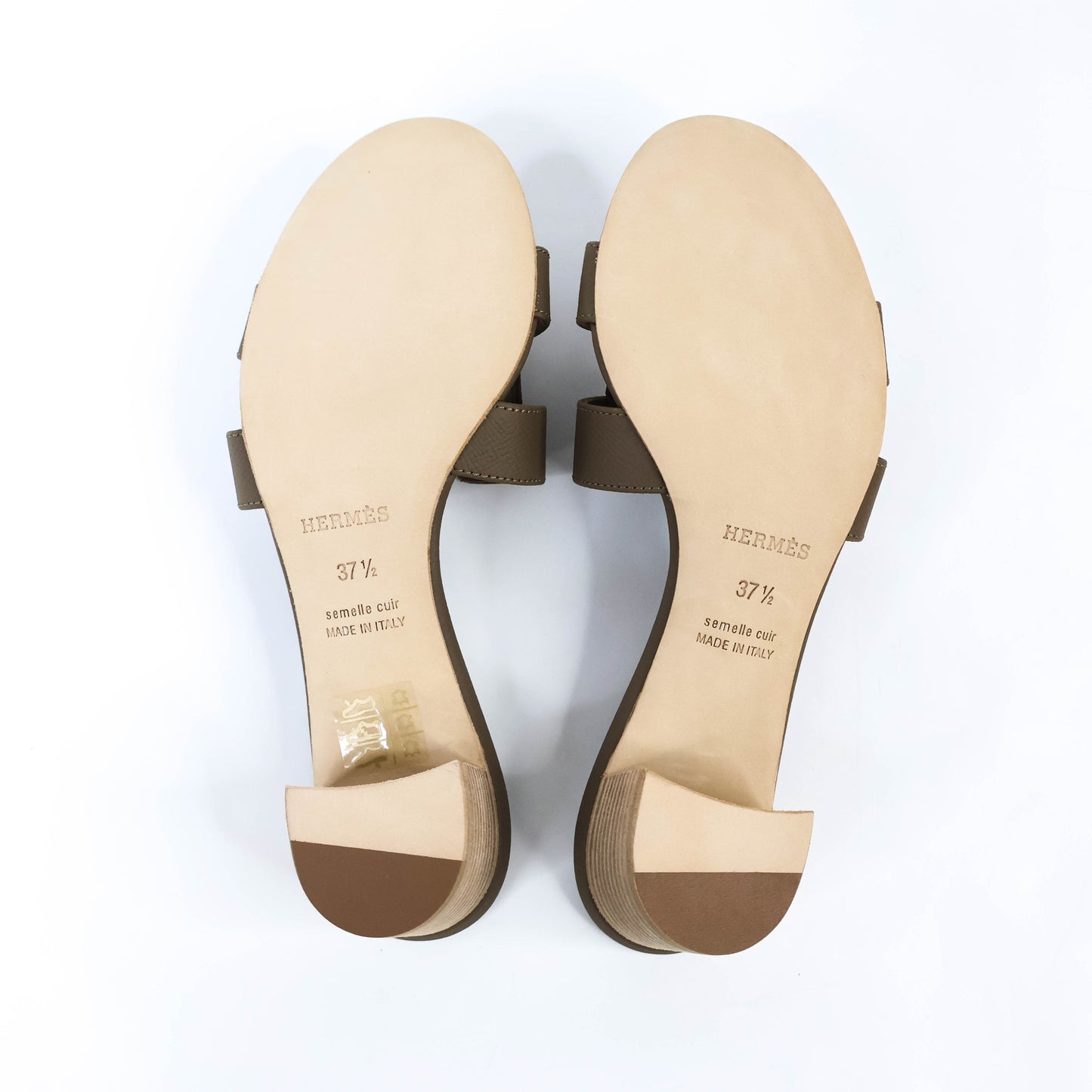 Hermes Oasis Sandals Etoupe 37.5