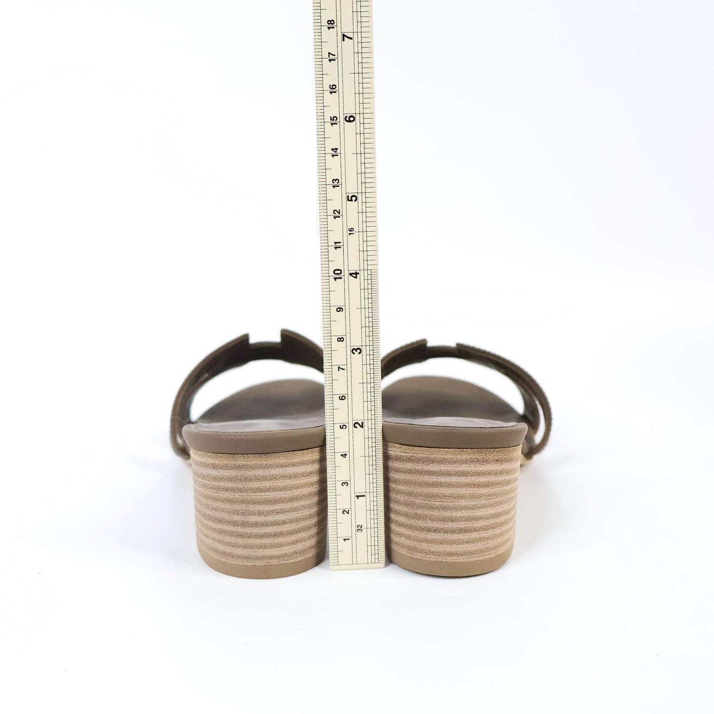 Hermes Oasis Sandals Etoupe 37.5