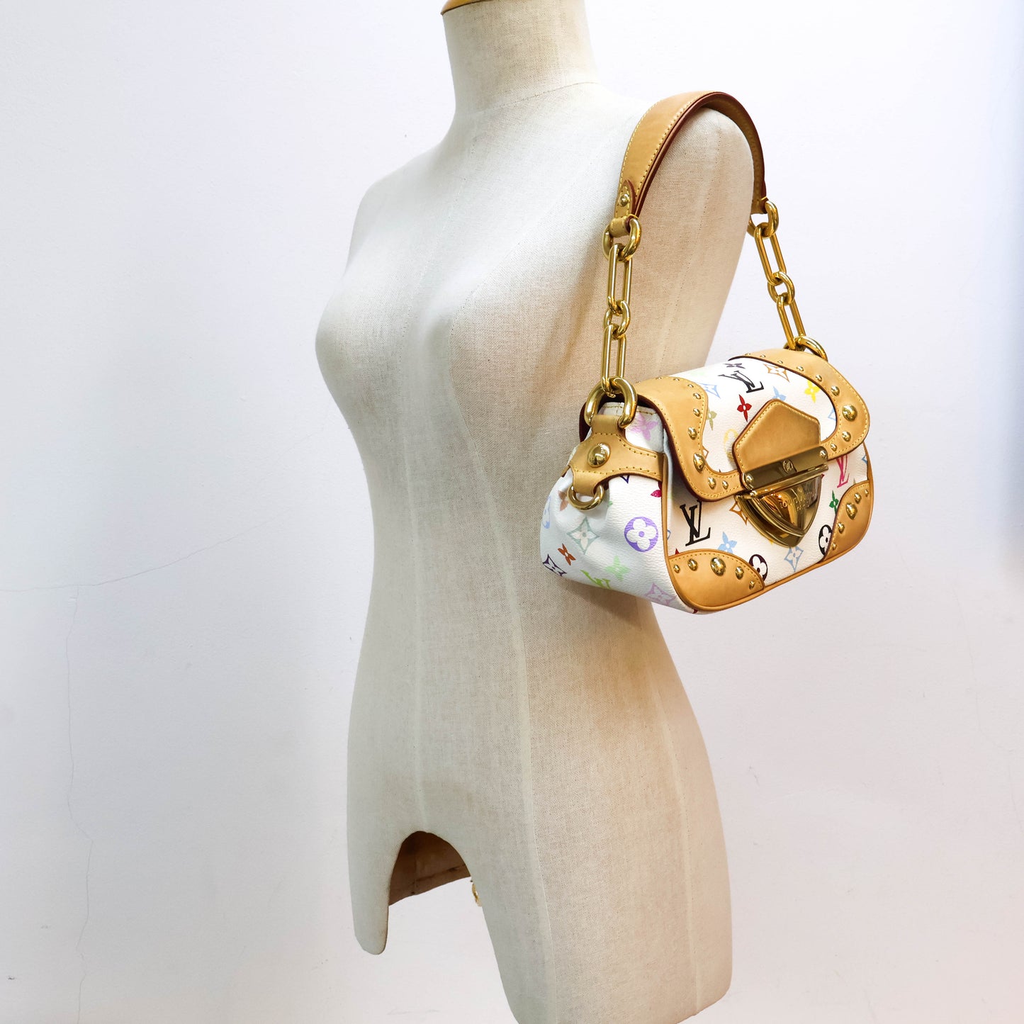 Louis vuitton Marilyn Multicolor White Monogram Handbags