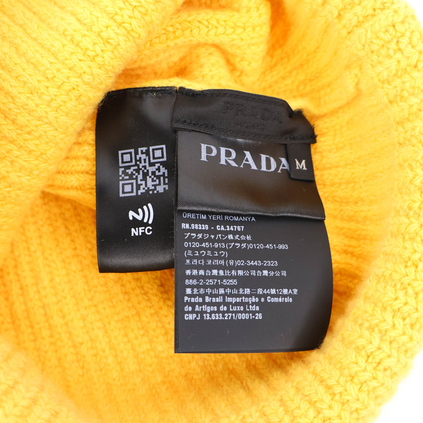 Prada Beanie Yellow