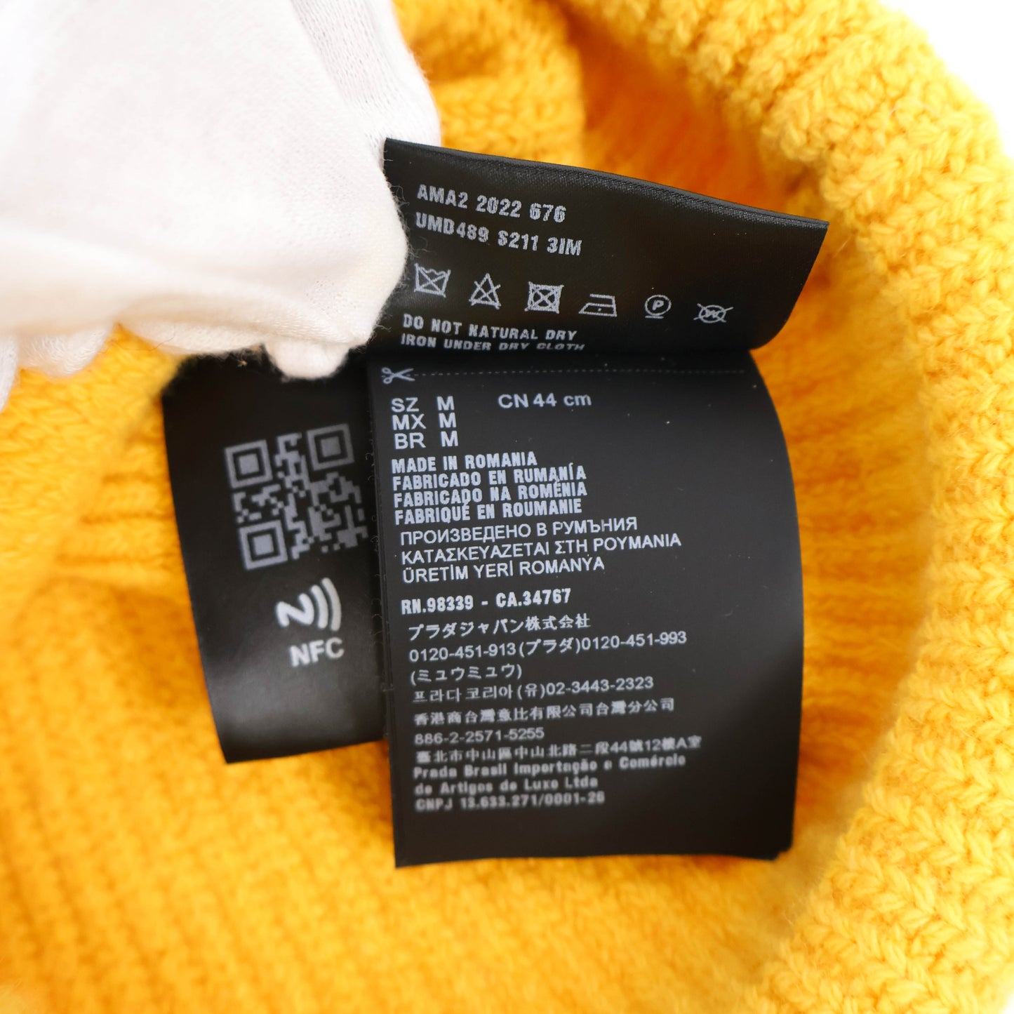 Prada Beanie Yellow