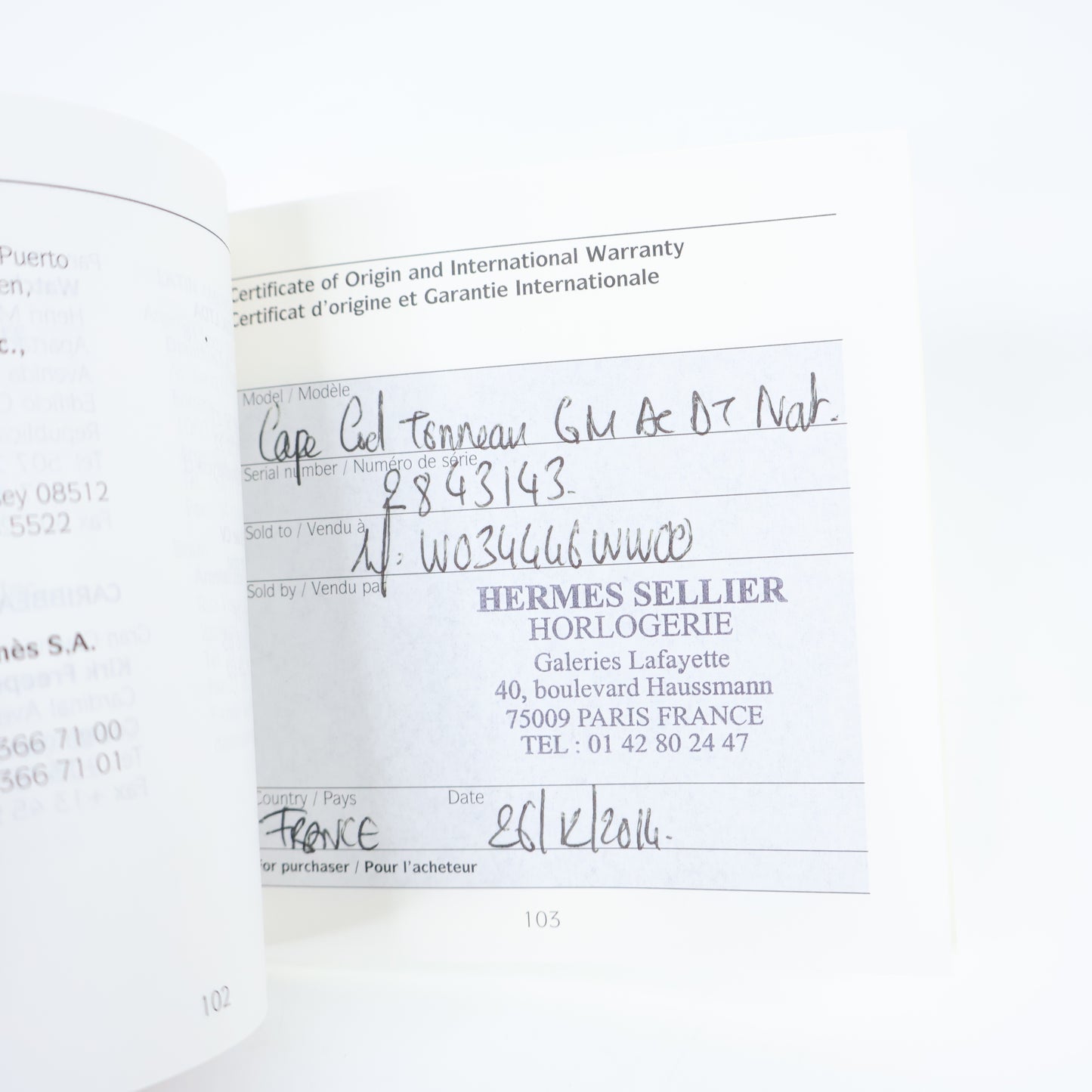 Hermes Cape Cod Watch Large Model