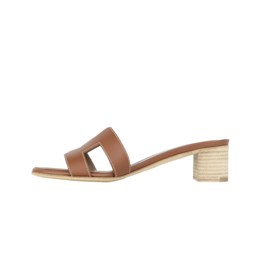 Hermes Oasis Sandals Gold 36
