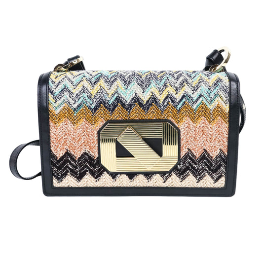 Missoni Flap Bag Crochet Knit/Leather