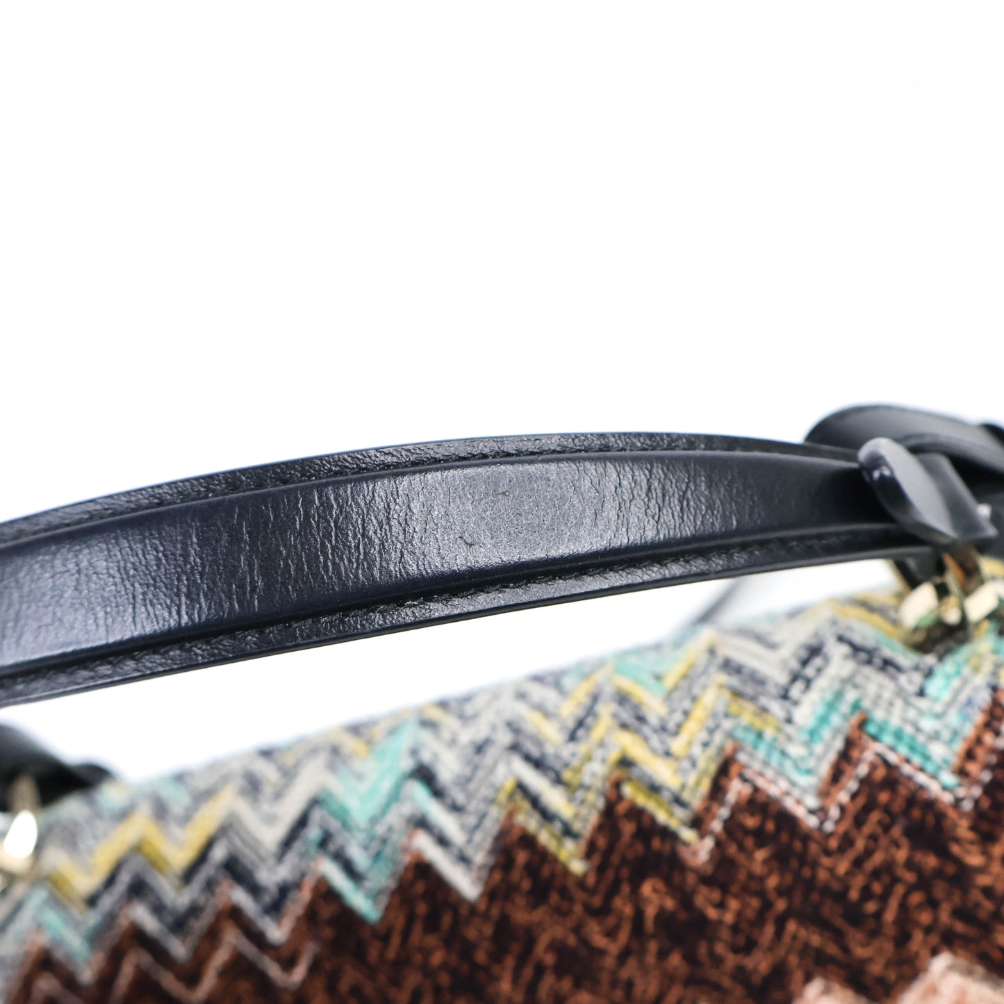 Missoni Flap Bag Crochet Knit/Leather