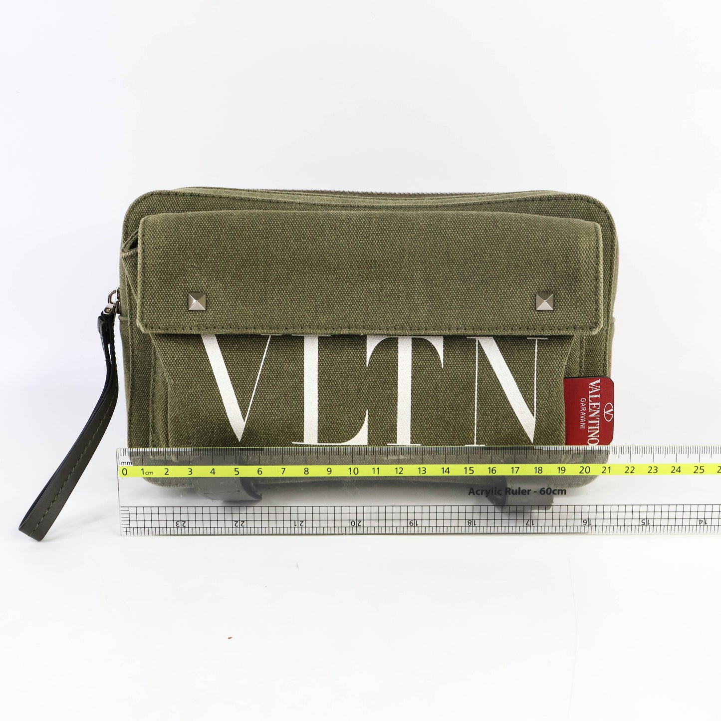 Valentino Crossbody Bag Canvas Khaki