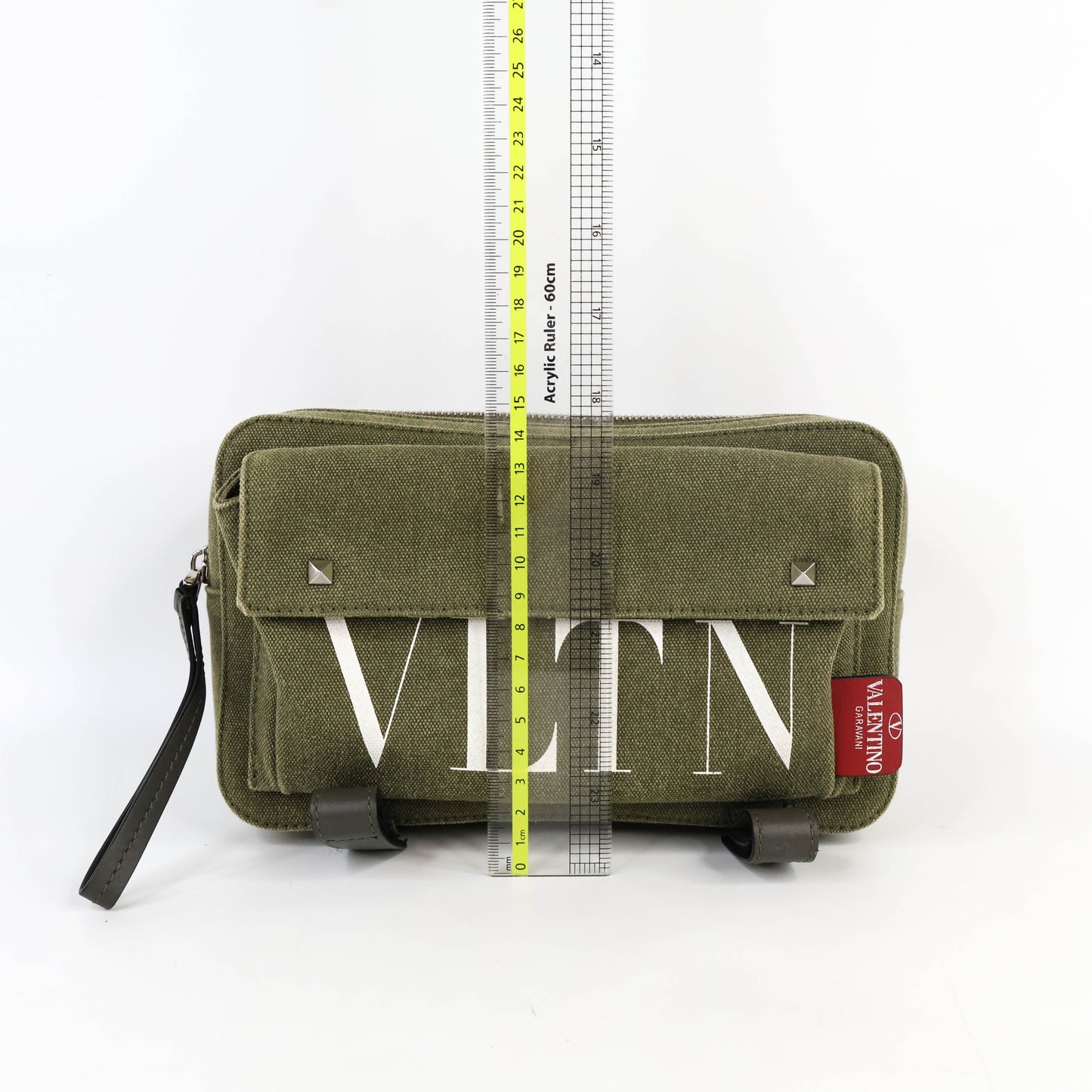 Valentino Crossbody Bag Canvas Khaki