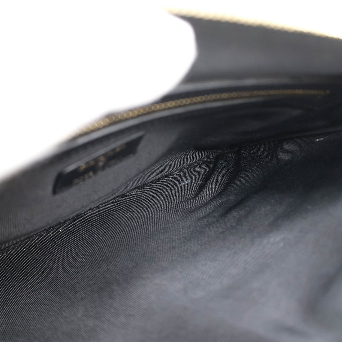 Chanel Clutch Gabrielle Crocodile Print Black