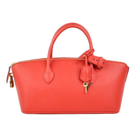 Louis Vuitton Lockit Tote Handbag Red