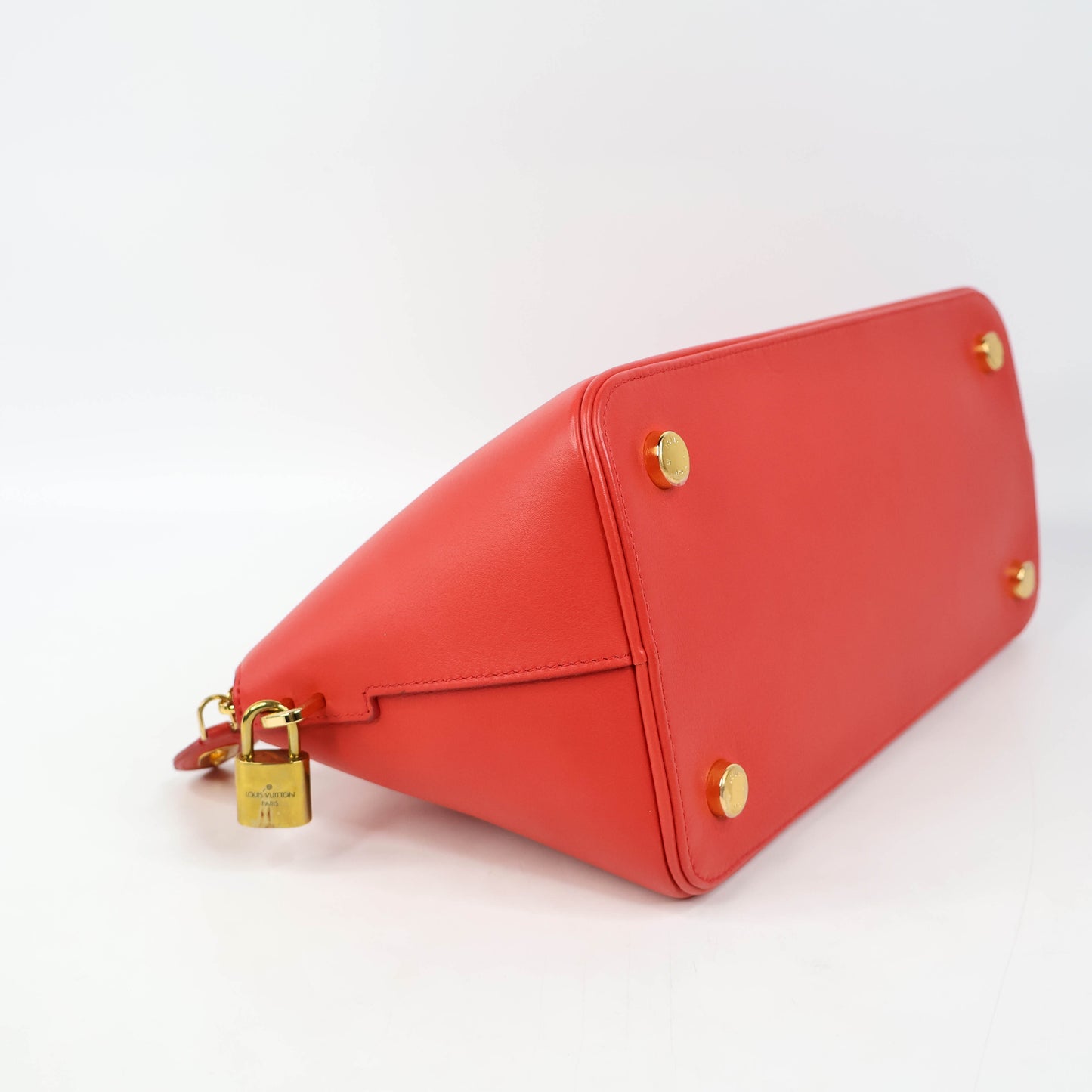 Louis Vuitton Lockit Tote Handbag Red