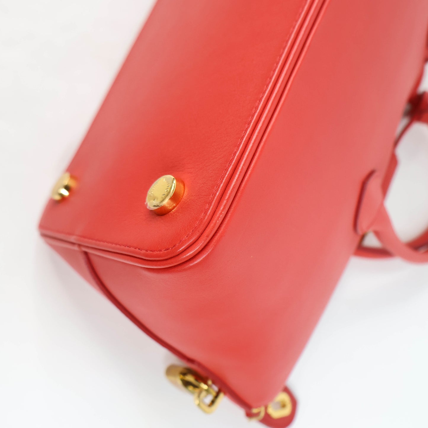 Louis Vuitton Lockit Tote Handbag Red