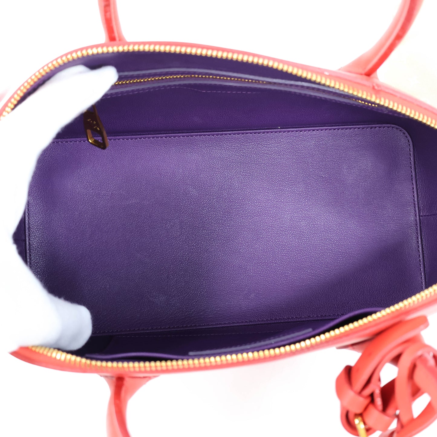 Louis Vuitton Lockit Tote Handbag Red