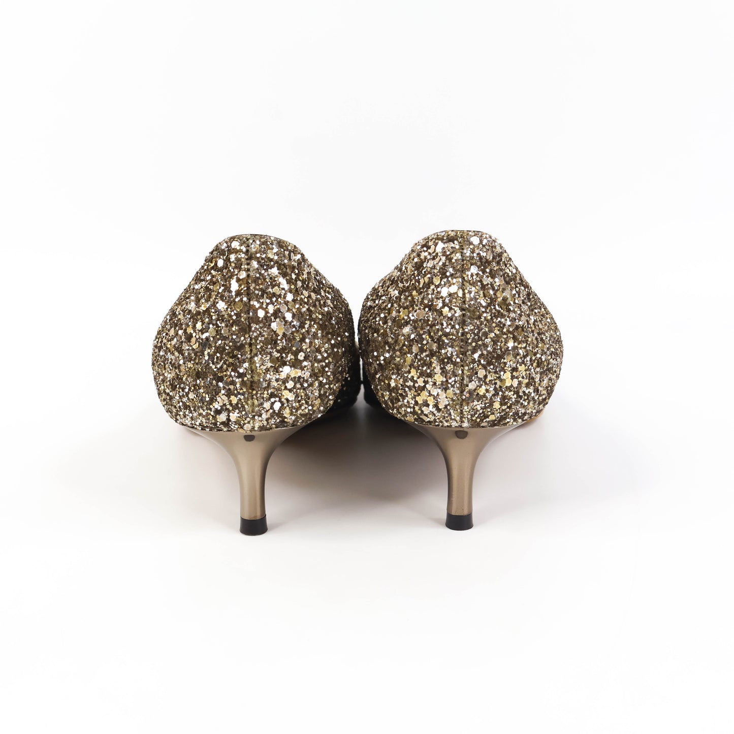 Jimmy Choo Pumps Romy 60 Glitter Antique Gold 35.5