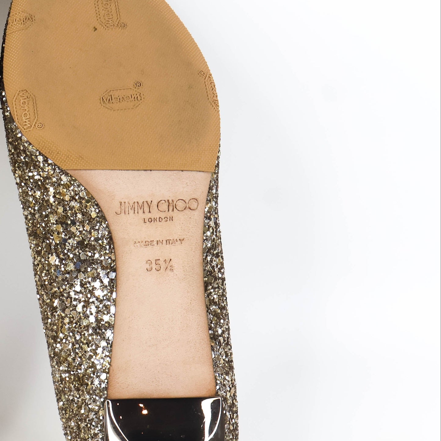 Jimmy Choo Pumps Romy 60 Glitter Antique Gold 35.5