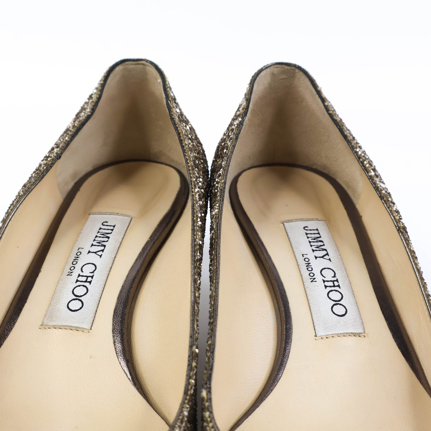 Jimmy Choo Pumps Romy 60 Glitter Antique Gold 35.5