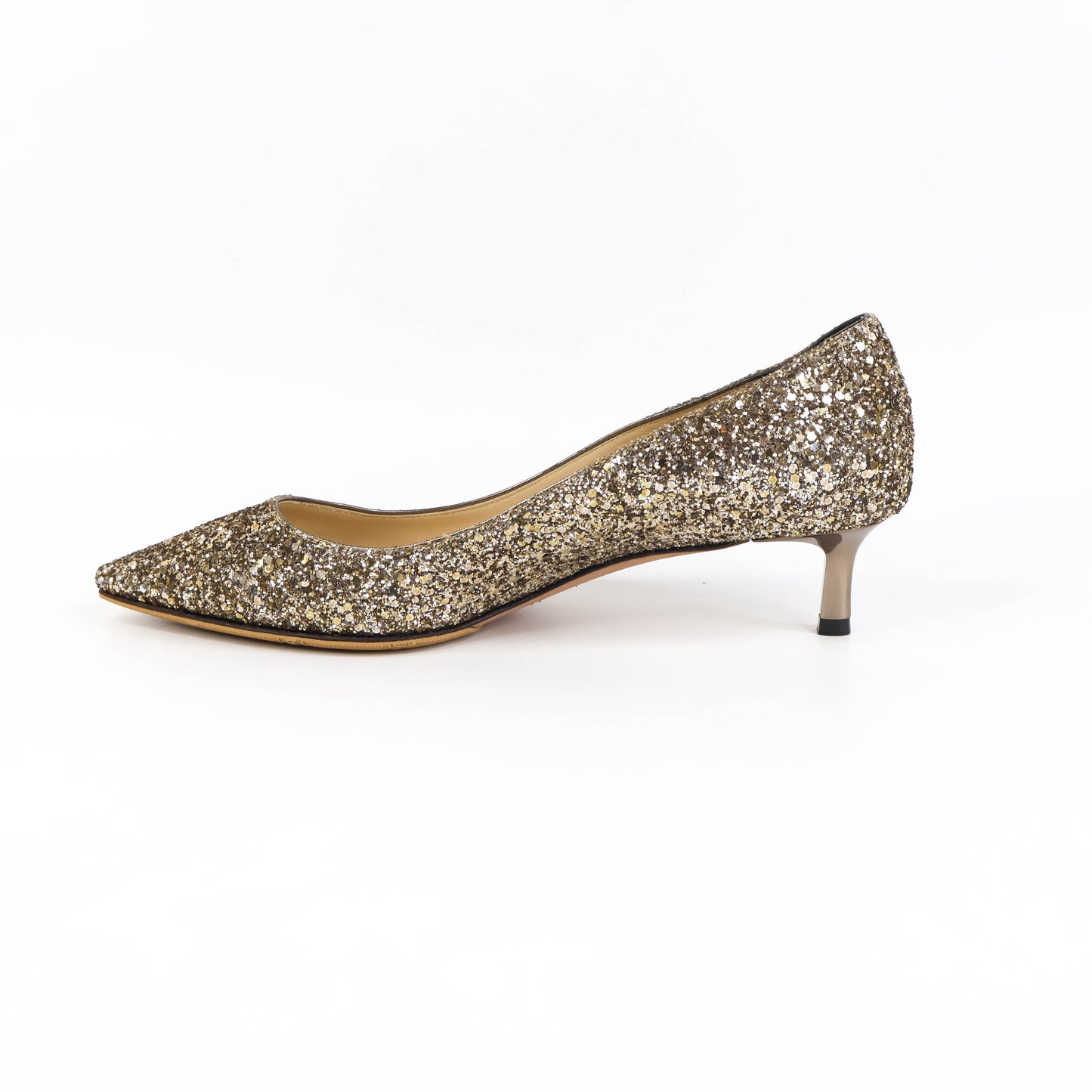 Jimmy Choo Pumps Romy 60 Glitter Antique Gold 35.5