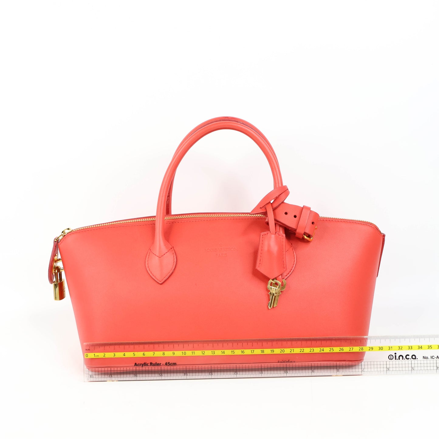 Louis Vuitton Lockit Tote Handbag Red