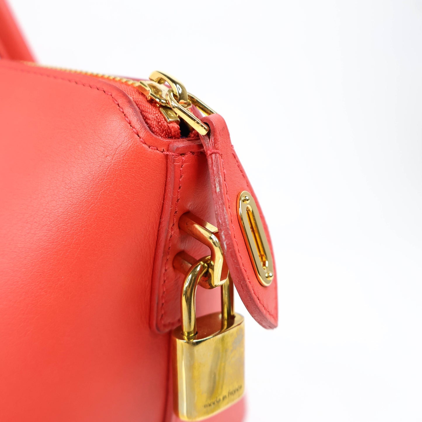 Louis Vuitton Lockit Tote Handbag Red